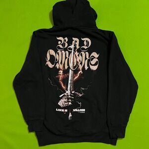 Medium 2023 BAD OMENS Like A Villain Death Metal Rock Black Hoodie Sweatshirt
